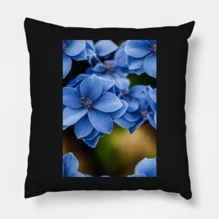 Beautiful Blue Flowers, for all those who love nature #89 Pillow