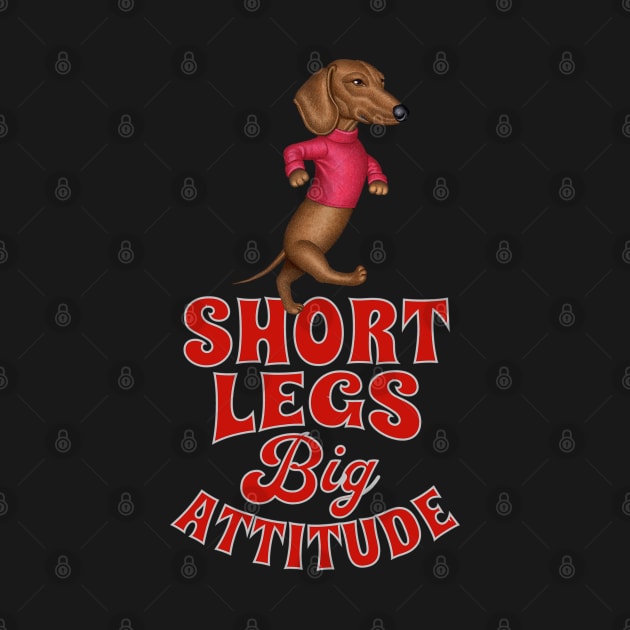 Short Legs Big Attitude by Danny Gordon Art