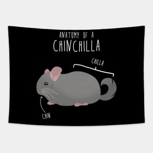 Chinchilla Anatomy Tapestry