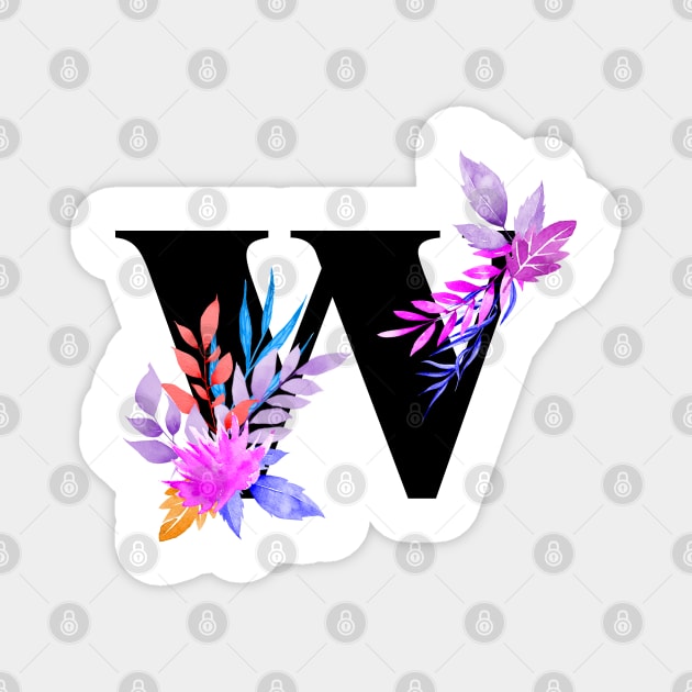 Capital letter W Magnet by amarsingha10