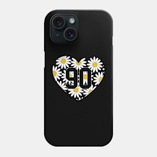 Heart Shape Valentine's Day Love Floral Daisy Flowers Phone Case