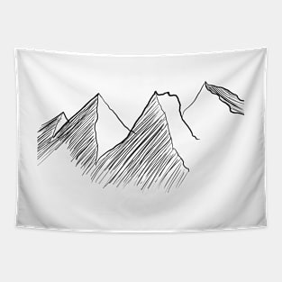 Minimalist mountains Tapestry