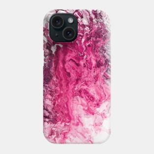 Pink and Black Abstract Design Phone Case