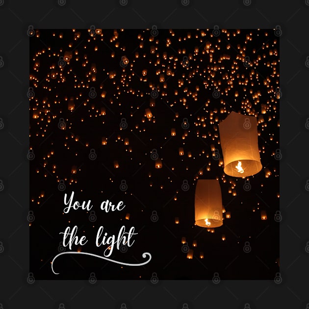 Floating Lantern You Are The Light by The Treasure Hut