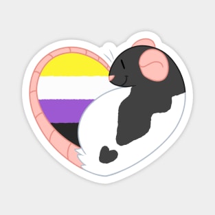 Nonbinary Pride Rat Magnet