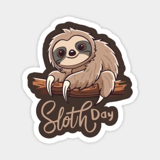 International Sloth Day – October Magnet