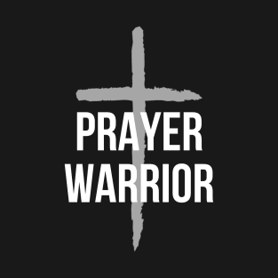 Prayer Warrior - Gray Cross T-Shirt