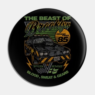 THE BEAST OF BROOKLYN (FRONT AND BACK) Pin