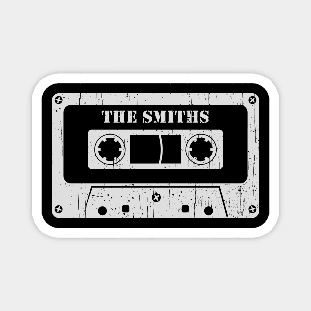 The Smiths - Vintage Cassette White Magnet by FeelgoodShirt