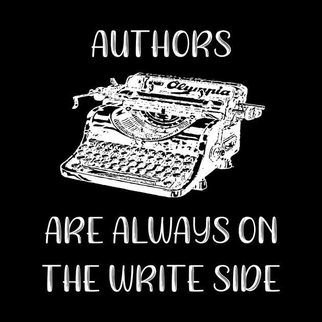 Author Authors Look to the Write Side Funny Author Gift by StacysCellar