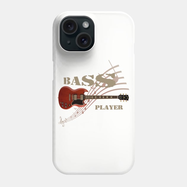 bass player Guitar Phone Case by hottehue