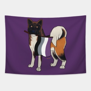 Pride Doggos: Asexual Akita Tapestry