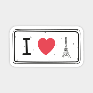 I Love Paris Magnet