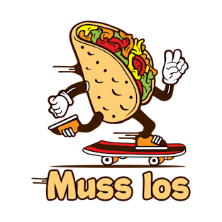 Taco Tacos Skater Skaten Skateboard Skateboarding T-Shirt