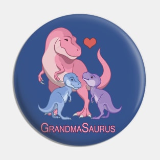 GrandpaSaurus T-Rex & Baby Boy Girl Dinosaurs Pin