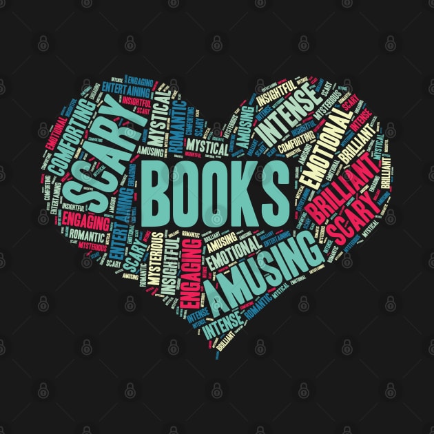 Book Lover Gift Reading Bookworm Heart product by theodoros20