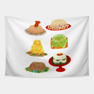 Aspics and jelly mold Tapestry