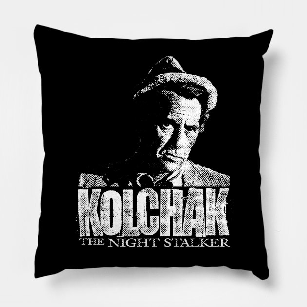 Kolchak Night Stalker Halftone Pillow by Resdis Materials