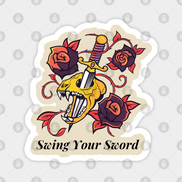 Swing Your Sword (3) Magnet by overpeck