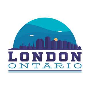 London, Ontario, Canada Skyline T-Shirt