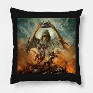 Bone Crown Fantasy Cover Pillow