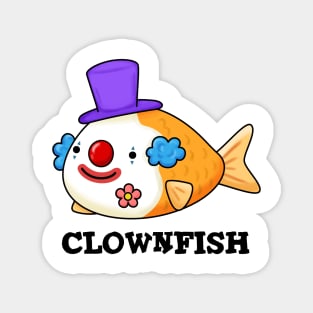 Clownfish Animal Pun Magnet