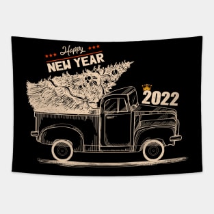 Happy New Year 2022 Tapestry