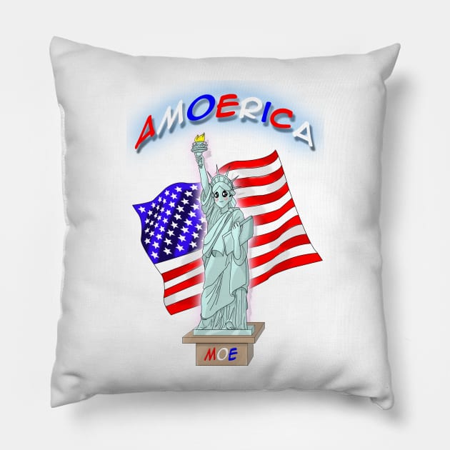 Amoerica the Land of the Free Pillow by KingKazama