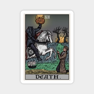 Death Tarot Card The Legend of Sleepy Hollow Headless Horseman Magnet