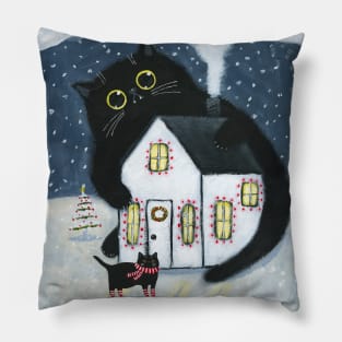 The Yule Cat Pillow