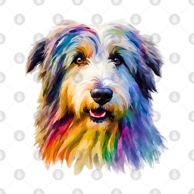 Pop-Art Polish Lowland Sheepdog by Doodle and Things