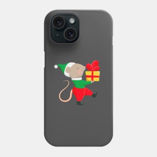 Cute Santa helper in Christmas elf costume. Phone Case