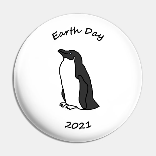 Earth Day 2021 Penguin Pin by ellenhenryart