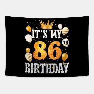 Its My 86Th Birthday Happy 1938 Birthday For Men Women Tapestry