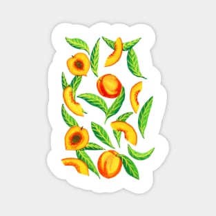 Millions of Peaches in Gouache Magnet