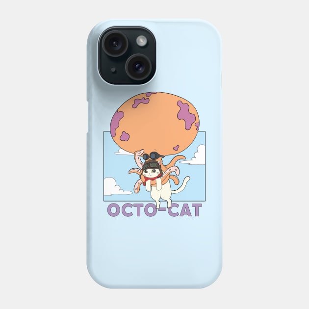 Octo-Cat Express Version 2 Phone Case by The Kitten Gallery