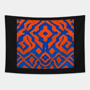 Vermillion Aesthetic Lightning Abstract Pattern Tapestry