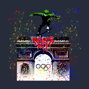 Summer Olympics 2024 Paris Skateboarding T-Shirt