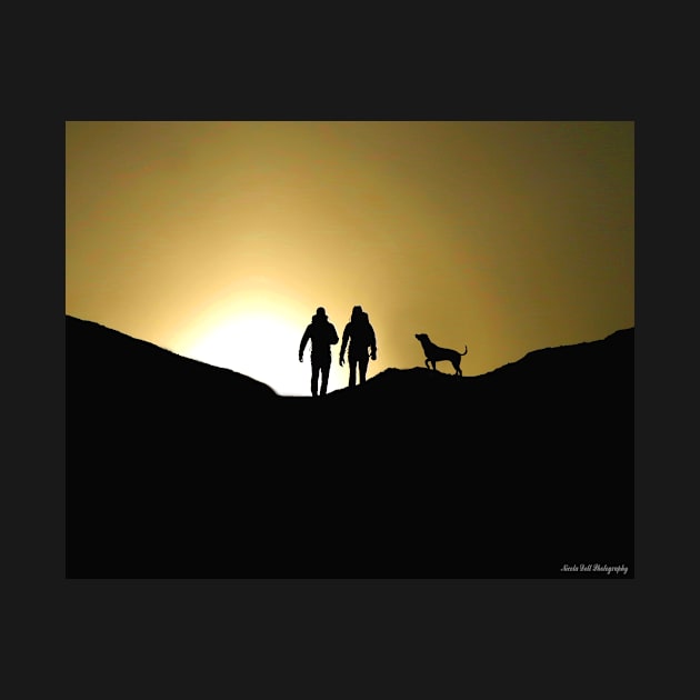 peak district walkers silhouette by Simon-dell