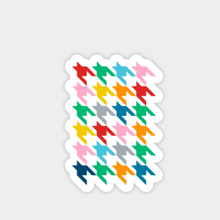 Rainbow Dogtooth Magnet