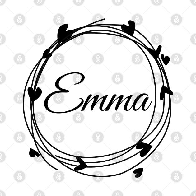 Emma name cute design by BrightLightArts