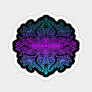 Mandala art drawing for gift Magnet