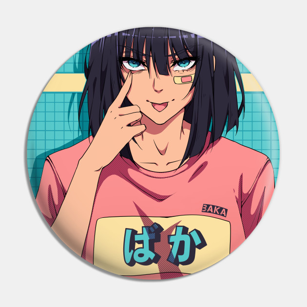 The anime girl with a The anime girl with a