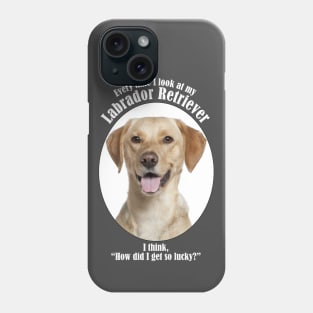 Lucky Yellow Lab Phone Case