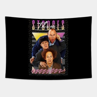 Three Stooges Retro Aesthatic Fan Art Tapestry