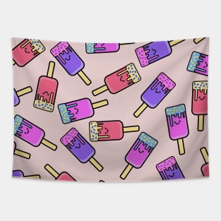 Cute Kawaii Paleta Random Pattern Ice Cream Tapestry