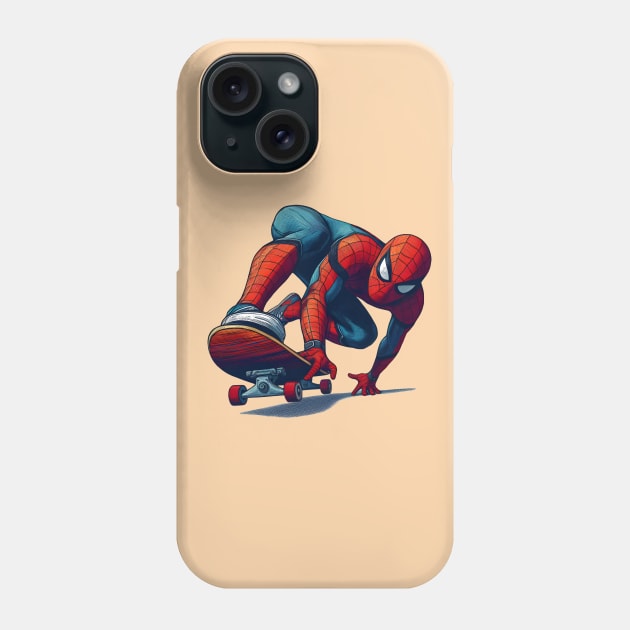 Unleash the Edge: Captivating Anti-Hero Skateboard Art Prints for a Modern and Rebellious Ride! Phone Case by insaneLEDP