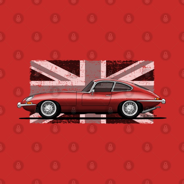 The iconic classic british car. The most beautiful car ever! by jaagdesign