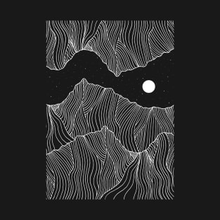 Wave hills under the stars T-Shirt