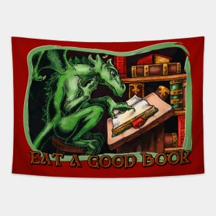 Eat a Good Book Tapestry